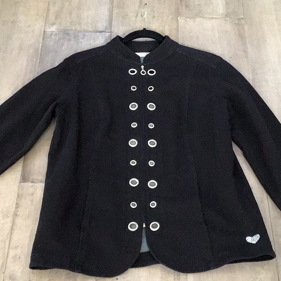 Black Jacket with grommets - Picture 3 of 6